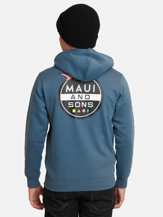 POLERON FULLZIPPER PULL OVER SHARK AZUL MAUI - Imagen 2