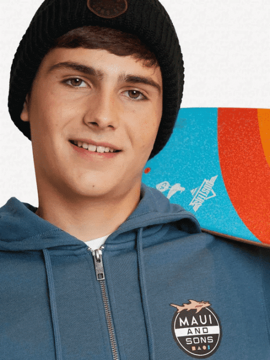 POLERON FULLZIPPER PULL OVER SHARK AZUL MAUI - Imagen 3