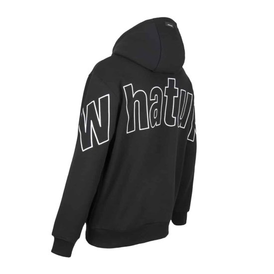 POLERON HOMBRE CANGURO BACKLOGO (BLACK) WHATUP - Imagen 3