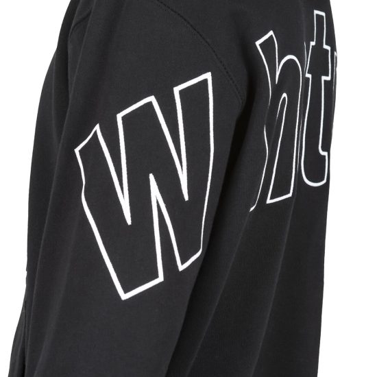 POLERON HOMBRE CANGURO BACKLOGO (BLACK) WHATUP - Imagen 4