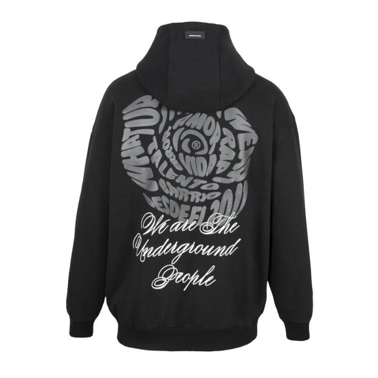 POLERON HOMBRE CON CIERRE ROSE (BLACK) WHATUP - Imagen 3