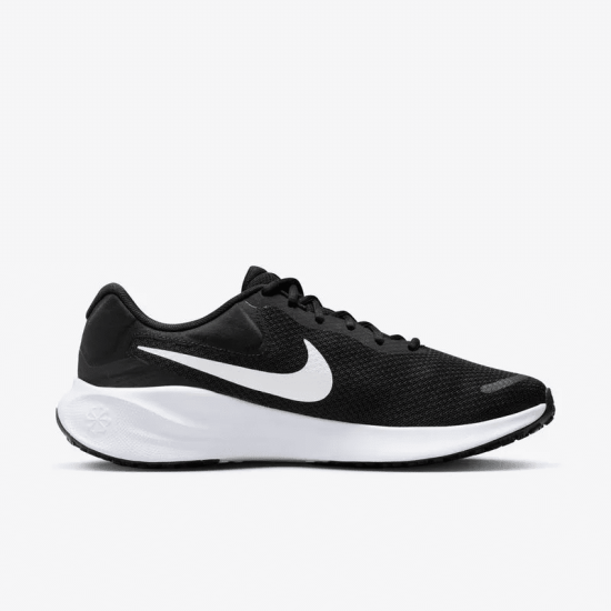 ZAPATILLA HOMBRE REVOLUTION 7 RUNNING BLACK/WHITE NIKE - Imagen 3