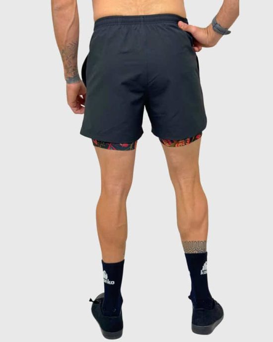 SHORT 2 EN 1 HOMBRE PAISLEY KONKO - Imagen 2