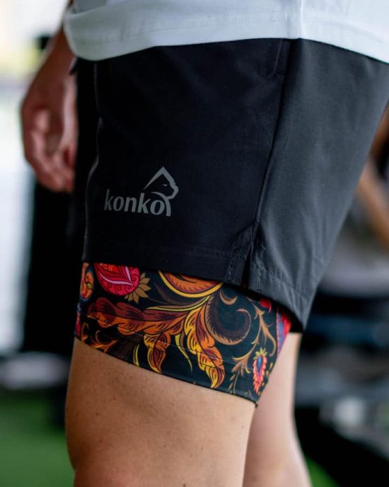 SHORT 2 EN 1 HOMBRE PAISLEY KONKO - Imagen 4
