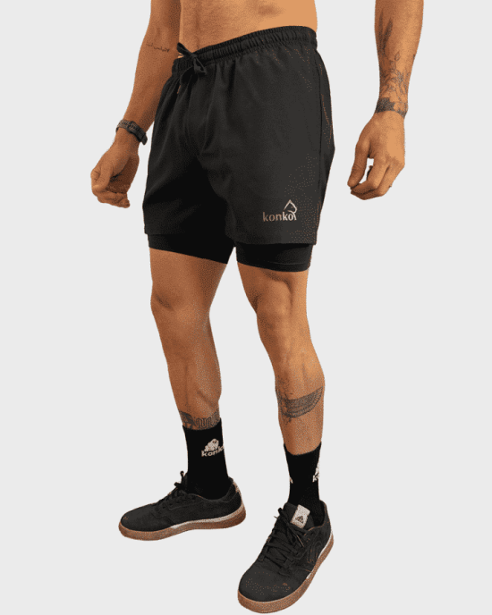 SHORT 2 EN 1 HOMBRE PERFECT KONKO - Imagen 2