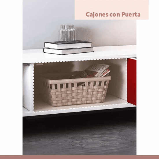 RACK TV  CON CAJONES ALPINE - Imagen 5