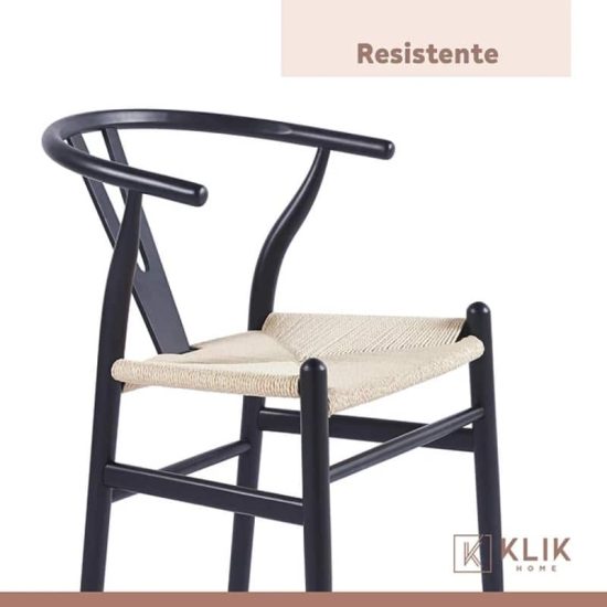 SILLA WISHBONE NEGRO - Imagen 8
