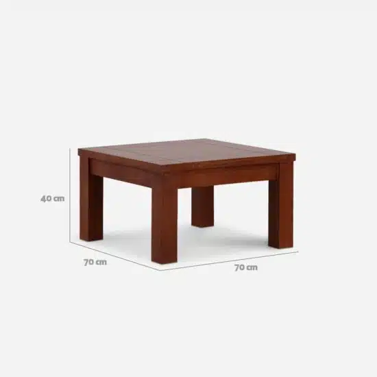 MESA CENTRO ÑUBLE 70 X70X40 CARAMELO - Imagen 3