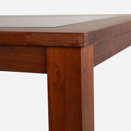 COMEDOR ÑUBLE VIDRIO CARAMELO BEIGE CIC 6 SILLAS - Imagen 7
