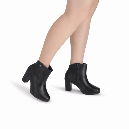 BOTIN TACO MUJER NAPA STRETCH SOFT PONTILHADO PICCADILLY - Imagen 4