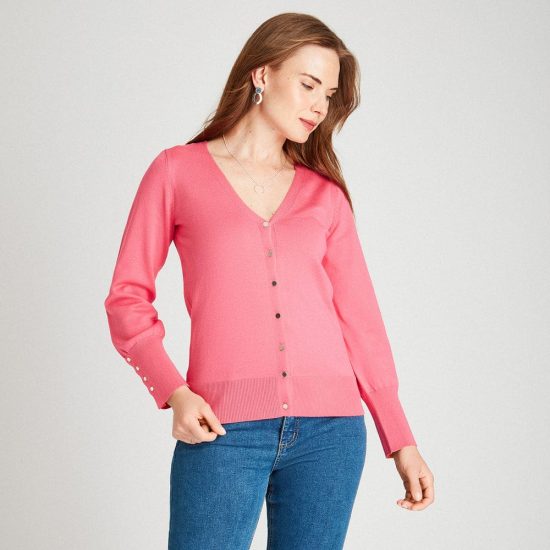 SWEATER CON BOTONES ROSADO LDP