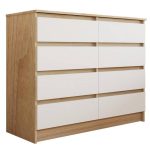 COMODA AUSTRIA 8 CAJ 100X45X85 OLMO-BLANCO CIC