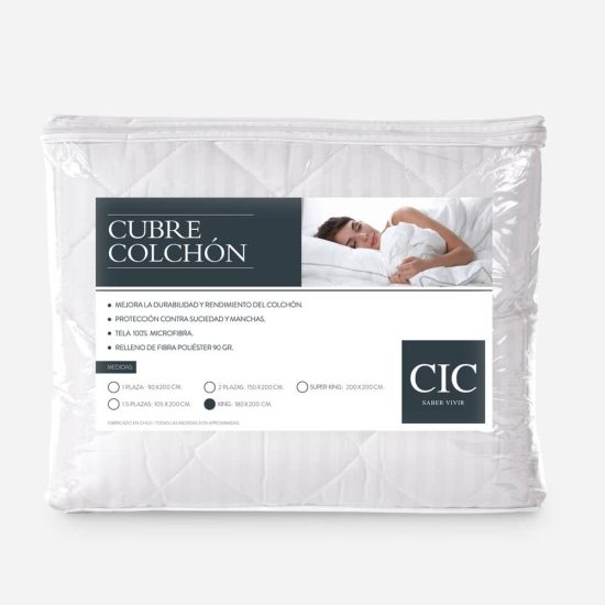 CUBRECOLCHON KING 180X200CM CIC