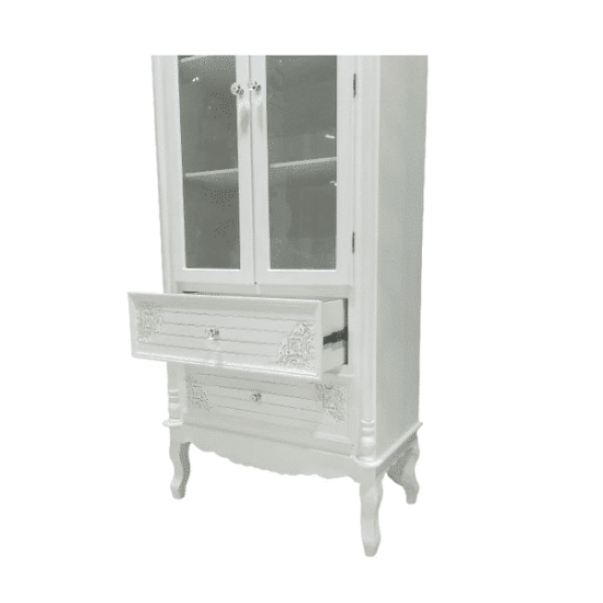 VITRINA VINTAGE CRISTAL C/RIEL 190CM - Imagen 4