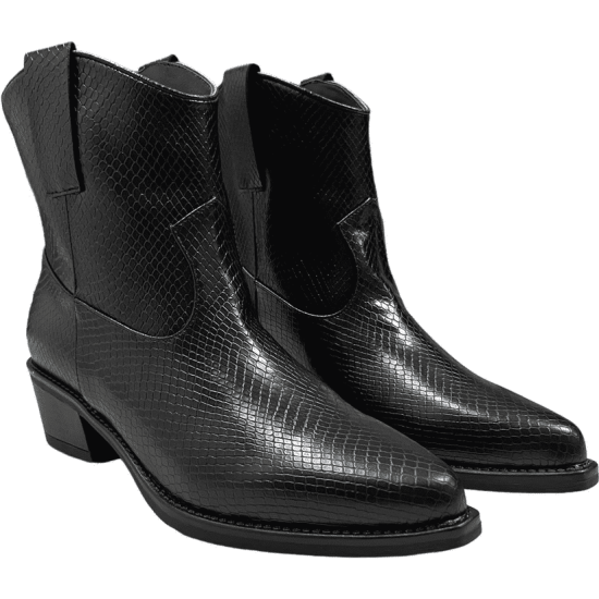 BOTIN MUJER TEXAS NEGRO DETOGNI - Imagen 2