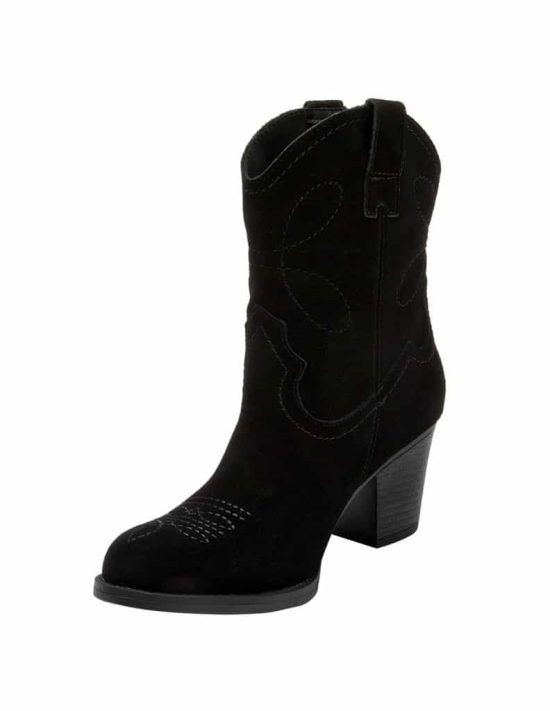 BOTIN VAQUERO CUERO NEGRO BRUNO ROSSI - Imagen 5