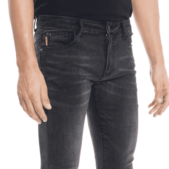 JEANS HOMBRE SKINNY BLACK TIRO MEDIO ELLUS - Imagen 3