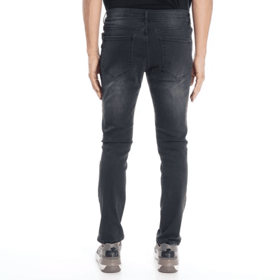 JEANS HOMBRE SLIM TIRO MEDIO ELLUS BLACK FIVE POCKETS BASIC - Imagen 2