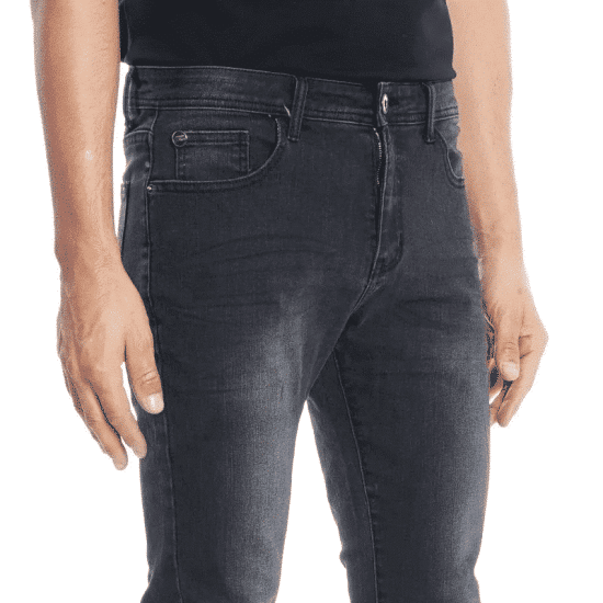 JEANS HOMBRE SLIM TIRO MEDIO ELLUS BLACK FIVE POCKETS BASIC - Imagen 4