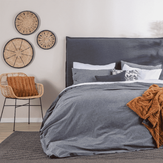 CUBREPLUMON ALGODON CHAMBRAY 2 PL MARENGO FABRICS - Imagen 2