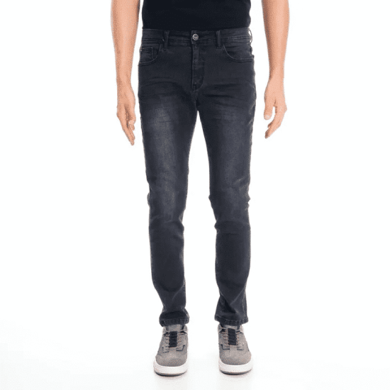 JEANS HOMBRE SLIM TIRO MEDIO ELLUS BLACK FIVE POCKETS BASIC
