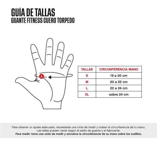 GUANTE FITNESS CUERO NG-NG TORPEDO - Imagen 2