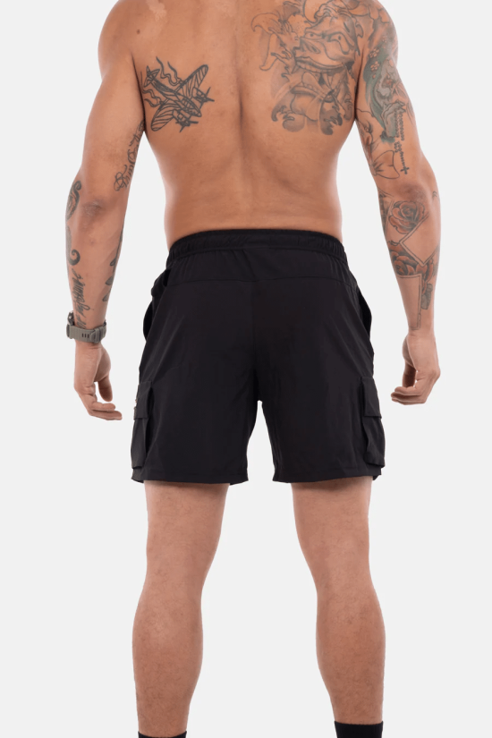 SHORT HOMBRE CARGO CLASSIC ORXFIT NEGRO - Imagen 3