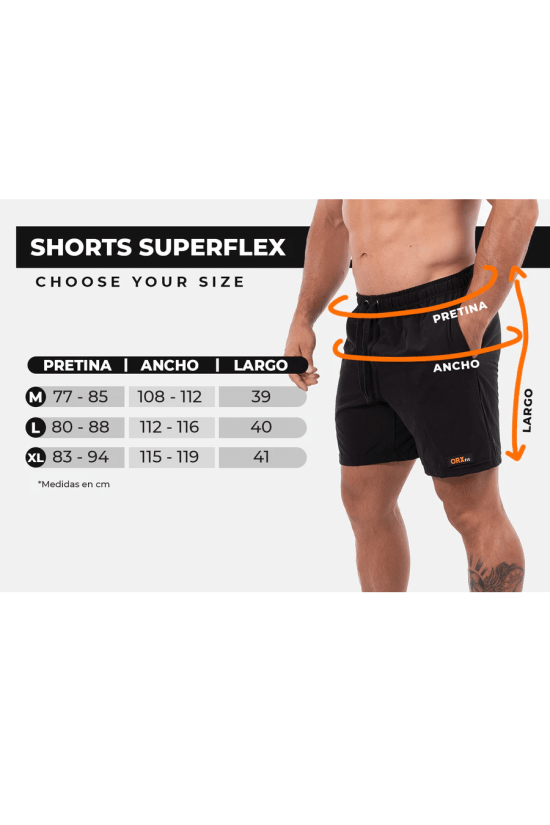 SHORT HOMBRE CARGO CLASSIC ORXFIT NEGRO - Imagen 5