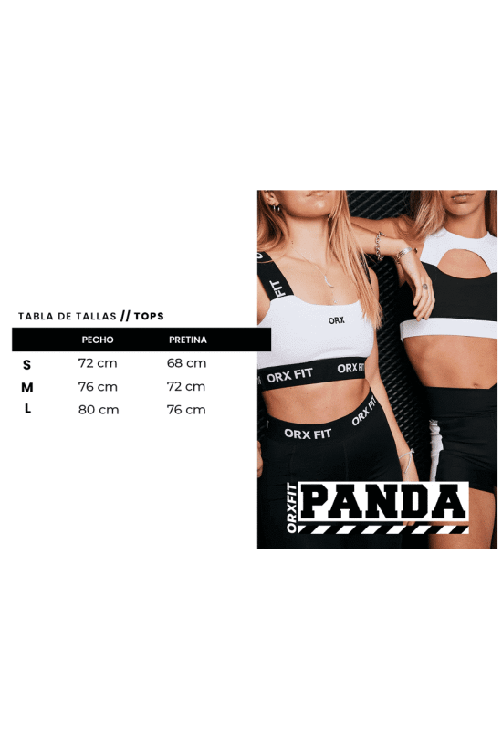 TOP MUJER PANDA WHITE STRIPES ORXFIT - Imagen 4