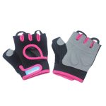 GUANTE FIT PALMA CUERO ROSADO OLYMPHUS