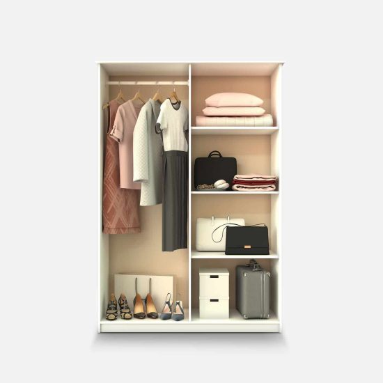 CLOSET LUCERNA 4 PUERTAS BLANCO CIC - Imagen 5
