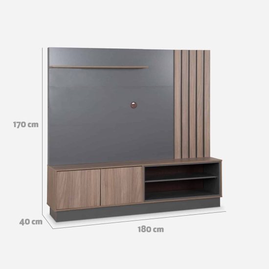 HOME TV KAHLO GRIS-NOGAL AFRICANO CIC - Imagen 3