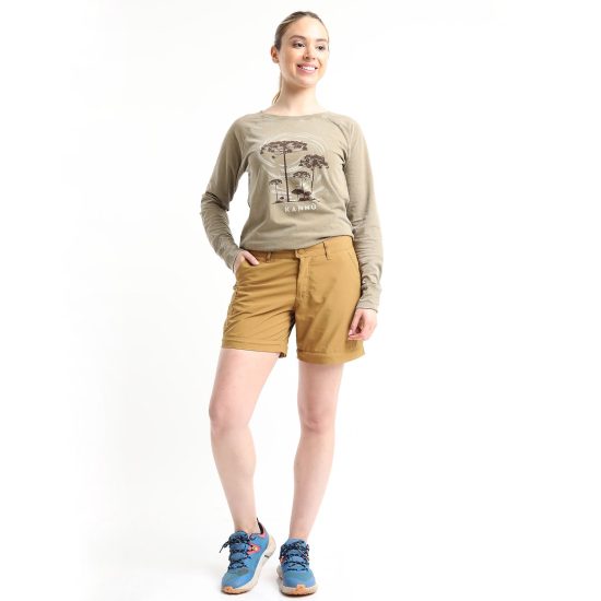 PANTALON MUJER DESMONTABLE KANNU AMARILLO - Imagen 6