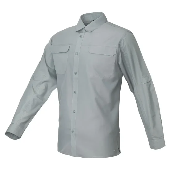 CAMISA MANGA LARGA HOMBRE GRIS KANNU - Imagen 2