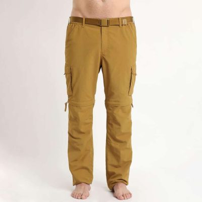 PANTALON OUTDOOR HOMBRE DESMONTABLE KANNU MOSTAZA