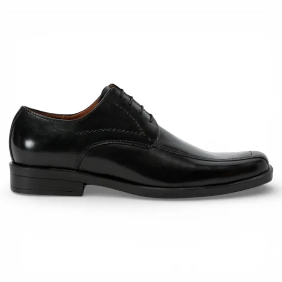 Zapato Formal Hombre Firenze Negro Cuero Anilina Guante