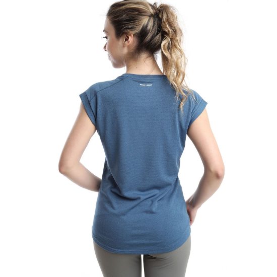 POLERA MUJER MC SPORT DEPORTIVA AZUL KANNU - Imagen 2