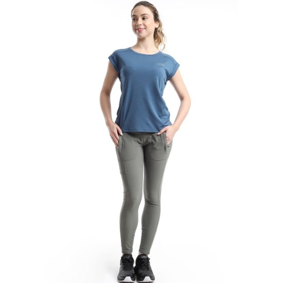 POLERA MUJER MC SPORT DEPORTIVA AZUL KANNU - Imagen 5