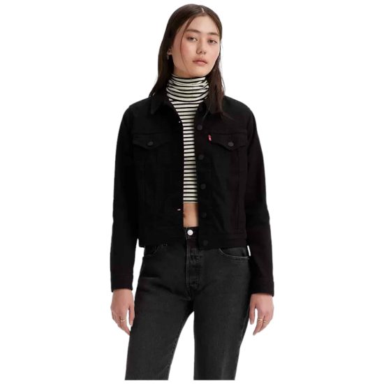 CHAQUETA MUJER ORIGINAL TRUCKER BLACK BLACK LEVIS - Imagen 2