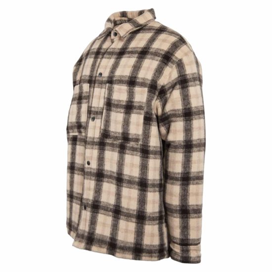 CHAQUETA SOBRECAMISA LUMBER (BROWN / BLACK) - Imagen 2