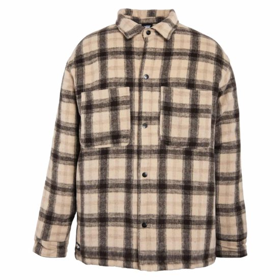 CHAQUETA SOBRECAMISA LUMBER (BROWN / BLACK) - Imagen 3