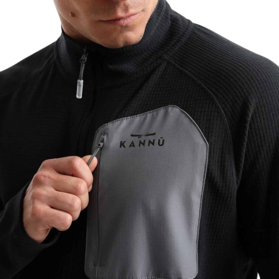 POLAR HOMBRE CHECK CHACABUCO NEGRO KANNU - Imagen 3