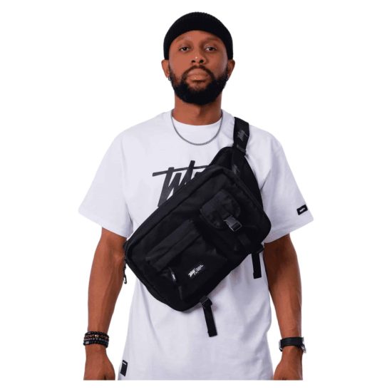 BOLSO BANANO UNISEX WAIST BAG XL (BLACK) WHATUP - Imagen 3