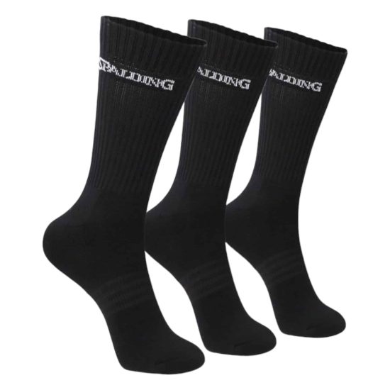 TRIPACK CALCETINES LARGOS SPALDING 40-45 NEGRO - Imagen 3