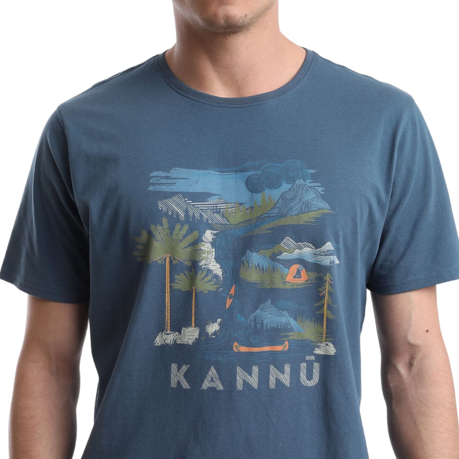 POLERA HOMBRE MC JERSEY LIFESTYLE AZUL KANNU - Imagen 3