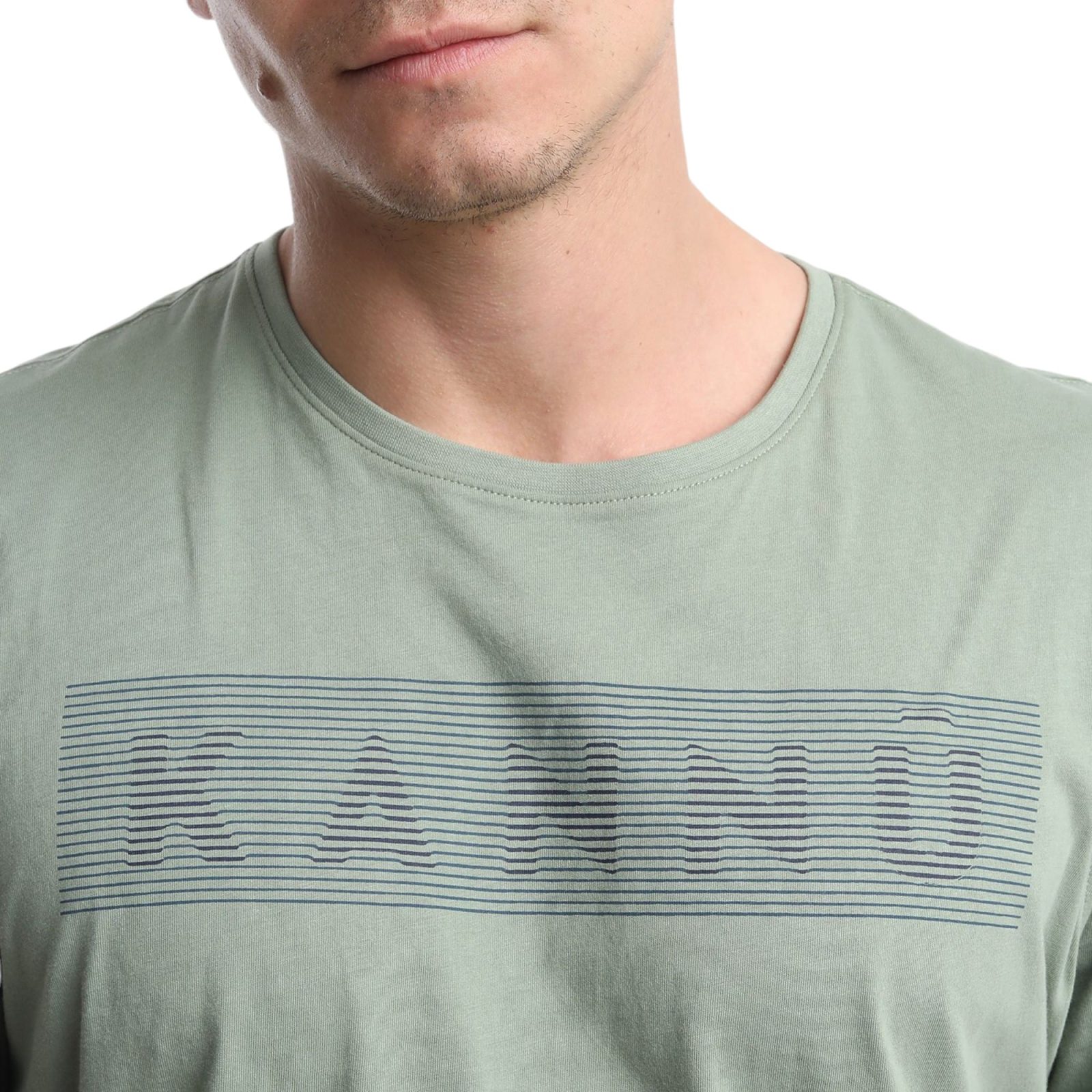 POLERA HOMBRE MC LOGO VERDE CLARO KANNU - Imagen 3