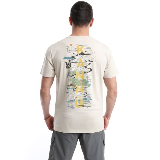 POLERA HOMBRE MC JERSEY LIFESTYLE BEIGE CLARO KANNU - Imagen 2