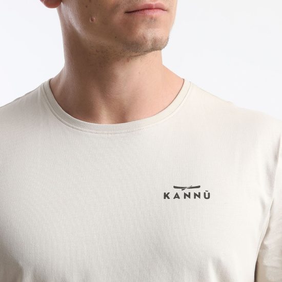 POLERA HOMBRE MC JERSEY LIFESTYLE BEIGE CLARO KANNU - Imagen 3