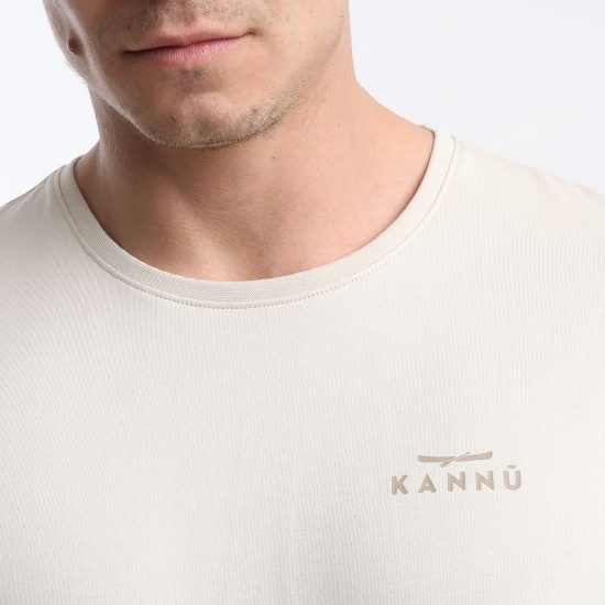 POLERA HOMBRE MC MINI LOGO BEIGE CLARO KANNU - Imagen 3