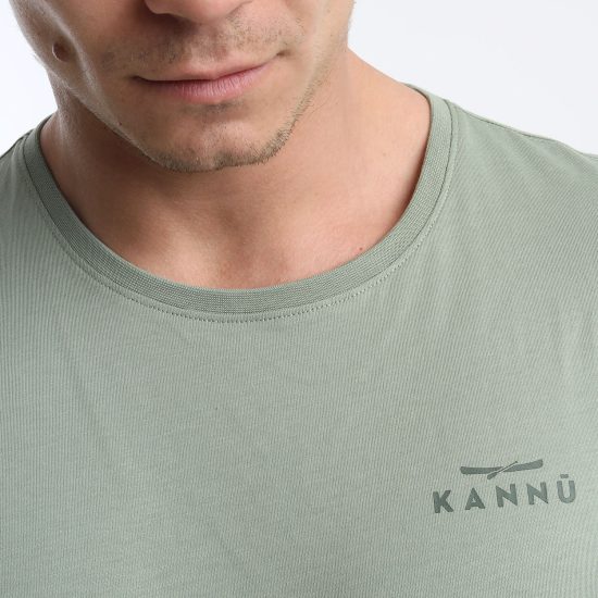POLERA HOMBRE MC MINI LOGO VERDE CLARO KANNU - Imagen 3